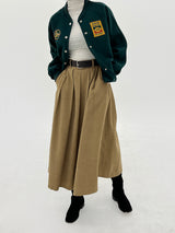 クリーンベルトロングスカート/Clean belt long skirt (2color)