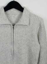モモ2ウェイニットジップアップ / Momo 2 way knit zip-up (4color)