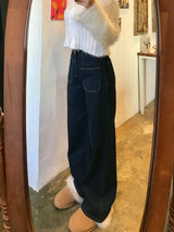 ワイドフィットデニムパンツ/WIDE FIT DARK BLUE DENIM PANTS [17790]