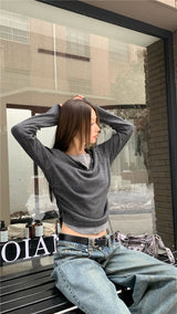ロゴレイヤード長袖Tシャツ