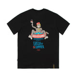 キャッチアップスタンダードTシャツ / CATCHUP STANDARD FIT T-SHIRTS WHITE MELANGE / BLACK