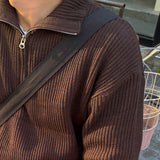 ASCLO Need U Half Zip Up Knit (4color)