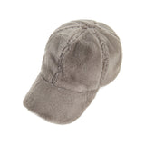 Fur logo point ball cap GRAY