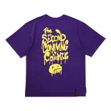 Second Coming Oversized Short Sleeves T-Shirts Purple / Charcoal /  Orange