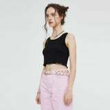 クロップスリーブレス / CROP SLEEVELESS (BLACK)
