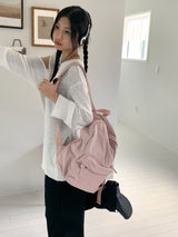 Notid Pocket Nylon Plain Backpack