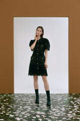 Lace shirt dress