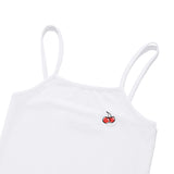 スモールチェリースタンダードスリープレス２枚セット／SMALL CHERRY STANDARD SLEEVELESS 2 PACK [WHITE]