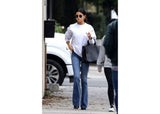 Dark boot-cut denim