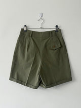 ロールアップピンタックミニパンツ