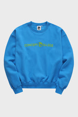 ベーシックラインロゴスウェットシャツ・ブルー［ユニセックス］/ Basic Line Logo Unisex Blue Sweat Shirt