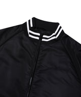 ボールドロゴロングスタジャン　ブラック
