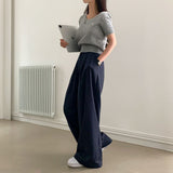[Bellide made] モアVネックショートTスリーブニット