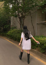 [Bellide made/Short, Long] Candy Short-Sleeved Shirt Dress