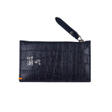 クロコダイルエンボポケットウォレット/CROCODILE EMBO POCKET WALLET-NAVY