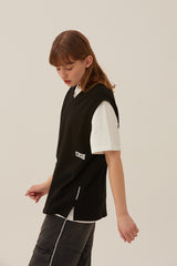 キルシードゥードゥルチェリーベスト／DOODLE CHERRY VEST [BLACK] (6697591799926)