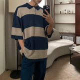 アザーニットボーダーショートスリーブTシャツ
