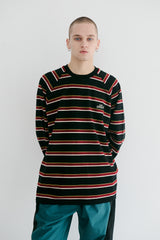 オールドストライプロングスリーブ / BSR2223FWPO029 OLD STRIPE LONG SLEEVE BLACK