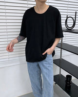 APO UネックショートスリーブTシャツ