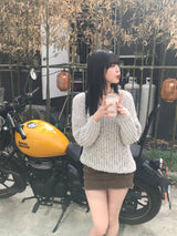 マクラムビンテージニット
