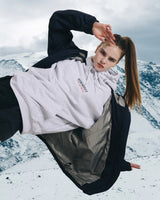 SOFT LIGHT HOODED JACKET - NAVY/BABY PINK
