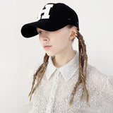 Hボールキャップ / H-BALL CAP_BLACK (6688617496694)