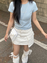キュートキュービックスリムTシャツ / Cute cubic slim t-shirt