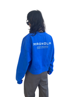 プリントクロップドスウェット/Print Cropped Sweat-BLUE