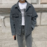 ASCLO Back Button Denim Jacket (3color)