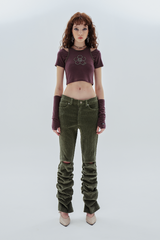シャーリングパンツ / shirring pants_khaki