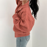 2WAYウールニットジップアップ/two-way wool knit zip-up