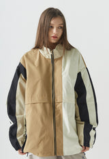 ワイドジャケット/BSR2223FWJK055 MCS WIDE JACKET MULTI BEIGE