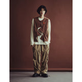 ピグメントウォッシュドクリースパンツ / PIGMENT WASHED CREASE PANTS_CAMEL BROWN