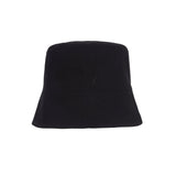 Stud drop over fit bucket hat BLACK