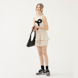 FRILL SLEEVELESS TOP (IVORY) (6579696697462)