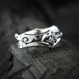 ルナBリングレットシルバーリング / LunarB Ringlet silver ring (4595747520630)
