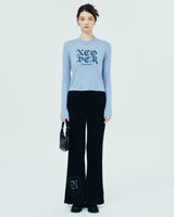 NCOVER ROMAN TYPO LONG SLEEVE-BLUE (6681165463670)