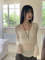 Roche Silver Bold Heart Strap Necklace