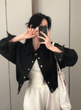 [BELLIDE MADE] ノンフェードブルゾンデニムジャケット
