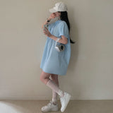 [Bellide made/Short, Long] Candy Short-Sleeved Shirt Dress