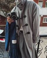 オレオダッフルロングコート/Oreo duffel long coat (2 color)