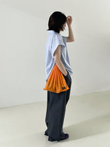 Dull bizo pintuck wide pants