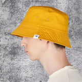 Monogram Label Color Bucket Hat Yellow