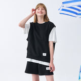 BASIC LABEL SWEAT VEST (6568439251062)