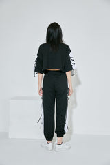 ストリングショートスリーブクロップTシャツ / (9068) XX String Short Sleeve Crop Tee