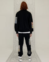 GRANNY SQUARE SWEATSHIRT BLACK (6691428434038)