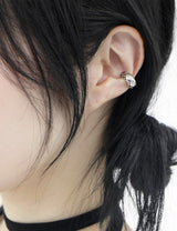 キルトシルバーイヤーカフ / quilting silver earcuff