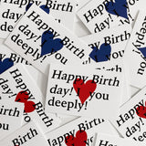 Happy birthday! I ♥ you deeply! Postcard (Classic Red) (6602756423798)