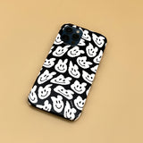 smile pattern HardCase (black) (6669290012790)