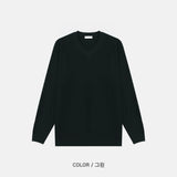 LMN ディオ ルーズフィットハチ Vネックニット（5色）